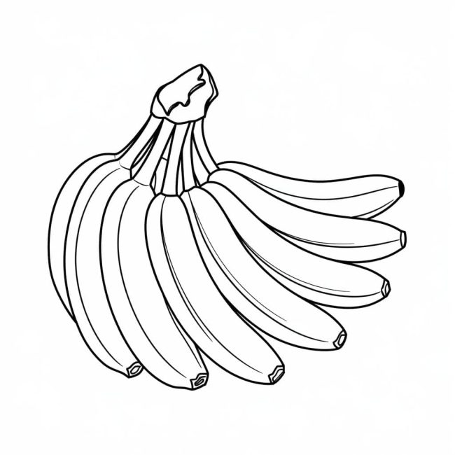 Tô màu Nải Chối Đẹp Ngon dễ thương cho bé