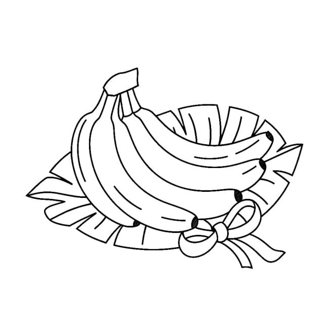 Tô màu Nải Chuối Đẹp dễ thương cho bé