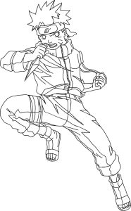 Tô màu Naruto Mạnh Mẽ và Ngầu dễ thương cho bé