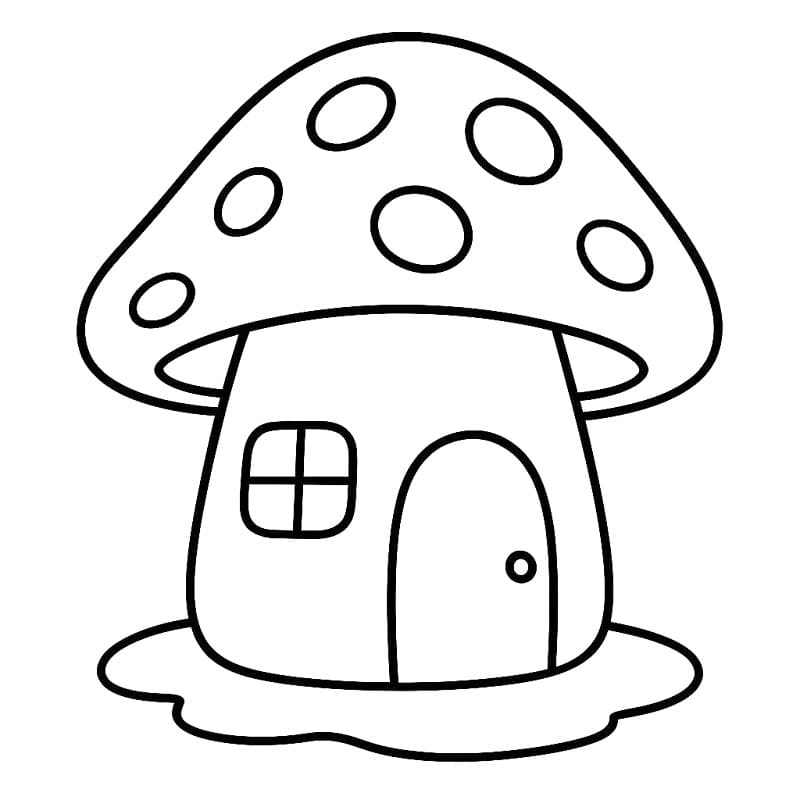 Tô màu Ngôi Nhà Nấm Nhỏ Đáng Yêu 1 Tô màu Ngôi Nhà Nấm Nhỏ Đáng Yêu giúp bé rèn luyện khả năng tô màu