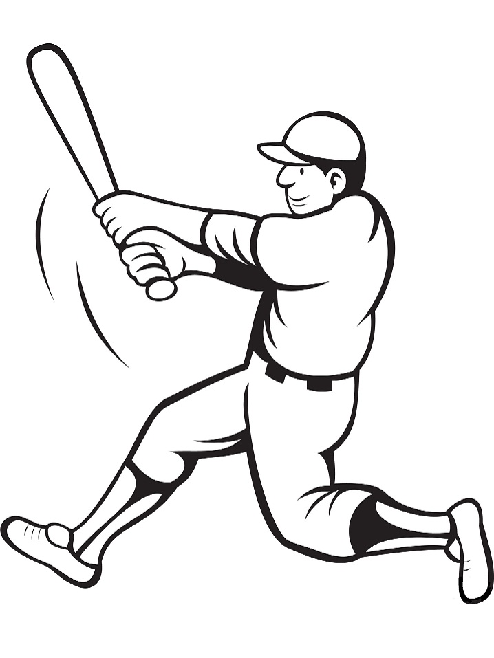 Tô màu người đánh bóng 1 Tô màu người đánh bóng cho bé tập tô