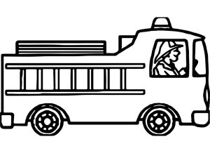 Tô màu người lính lái xe cứu hỏa giúp bé rèn luyện khả năng tô màu