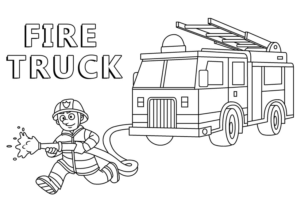 Tô màu người lính và xe cứu hỏa 1 Tô màu người lính và xe cứu hỏa giúp bé rèn luyện khả năng tô màu