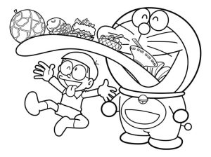 Tô màu Nobita Thích Thú cho bé tập tô