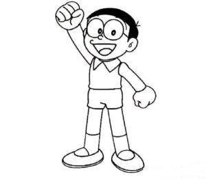 Tô màu Nobita Thú Vị dễ thương cho bé