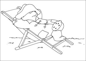 Tô màu Paddington Ngủ giúp bé rèn luyện khả năng tô màu