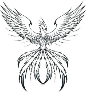 Tô màu Phượng Hoàng Linh Thiêng cho bé tập tô