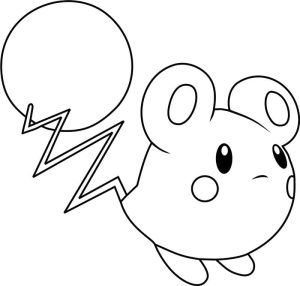 Tô màu Pokemon Azurill dễ thương cho bé