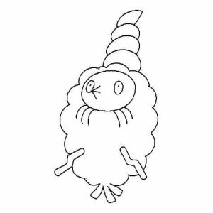 Tô màu Pokemon Burmy cho bé tập tô