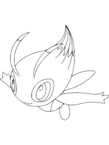 Tô màu Pokemon Celebi dễ thương cho bé