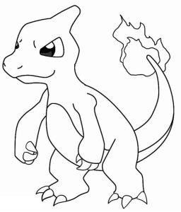 Tô màu Pokemon Charmeleon dễ thương cho bé