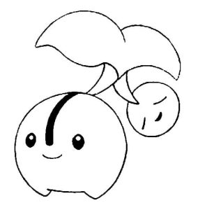 Tô màu Pokemon Cherubi dễ thương cho bé