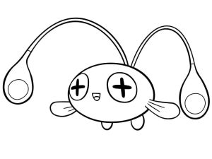 Tô màu Pokemon Chinchou cho bé tập tô