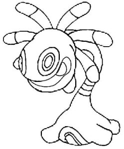 Tô màu Pokemon Cradily giúp bé rèn luyện khả năng tô màu