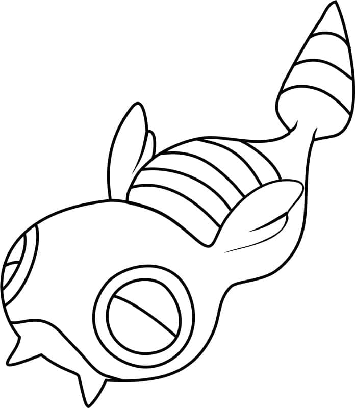 Tô màu Pokemon Dunsparce 1 Tô màu Pokemon Dunsparce giúp bé rèn luyện khả năng tô màu