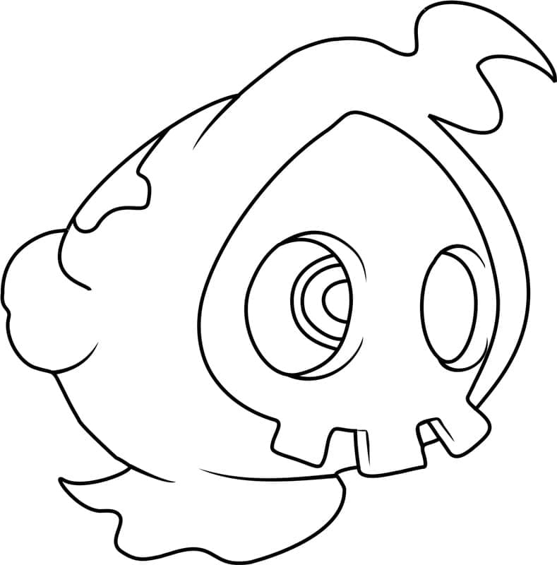 Tô màu Pokemon Duskull 1 Tô màu Pokemon Duskull giúp bé rèn luyện khả năng tô màu