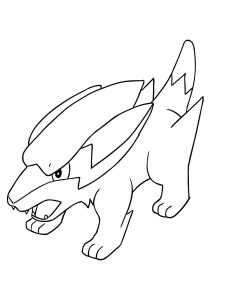 Tô màu Pokemon Electrike giúp bé rèn luyện khả năng tô màu