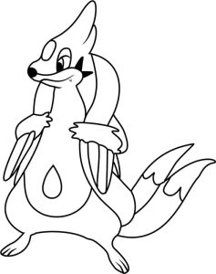 Tô màu Pokemon Floatzel cho bé tập tô