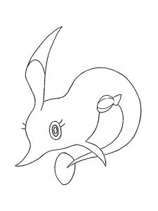 Tô màu Pokemon Gorebyss cho bé tập tô