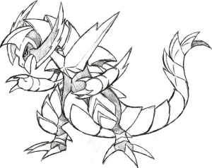 Tô màu pokemon haxorus giúp bé rèn luyện khả năng tô màu