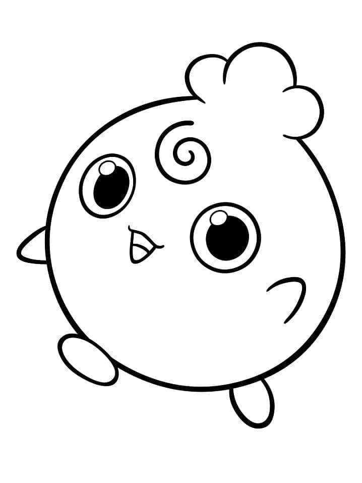 Tô màu Pokemon Igglybuff 1 Tô màu Pokemon Igglybuff giúp bé rèn luyện khả năng tô màu
