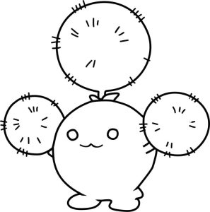 Tô màu Pokemon Jumpluff cho bé tập tô