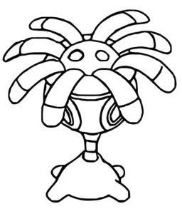 Tô màu Pokemon Lileep dễ thương cho bé