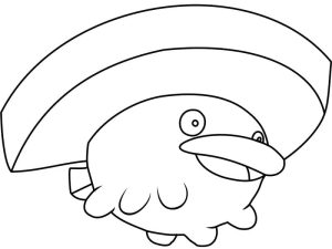 Tô màu Pokemon Lotad cho bé tập tô