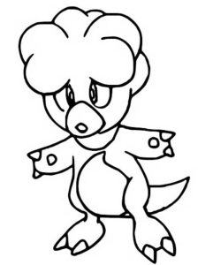 Tô màu Pokemon Magby cho bé tập tô