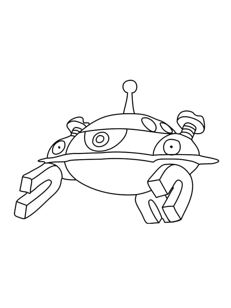 Tô màu Pokemon Magnezone 1 Tô màu Pokemon Magnezone giúp bé rèn luyện khả năng tô màu