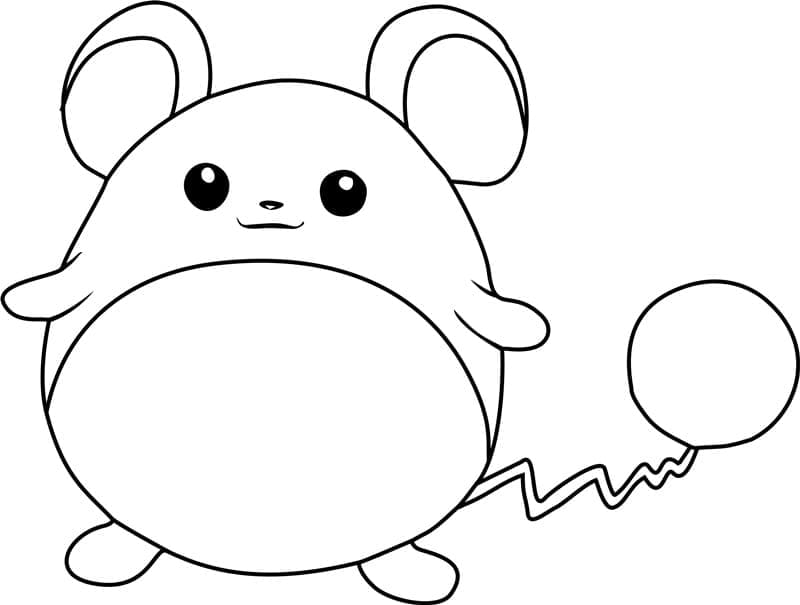 Tô màu Pokemon Marill 1 Tô màu Pokemon Marill cho bé tập tô