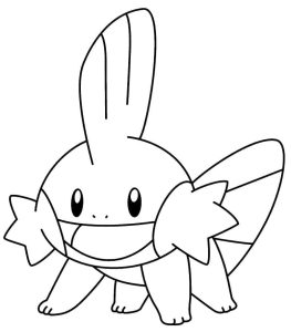 Tô màu Pokemon Mudkip giúp bé rèn luyện khả năng tô màu