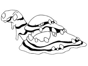 Tô màu Pokemon Muk cho bé tập tô