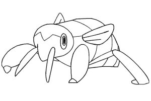 Tô màu Pokemon Nincada dễ thương cho bé