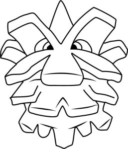 Tô màu Pokemon Pineco cho bé tập tô