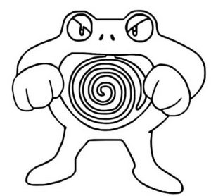 Tô màu Pokemon Poliwrath cho bé tập tô
