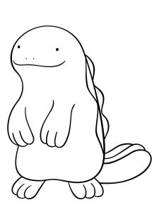 Tô màu Pokemon Quagsire giúp bé rèn luyện khả năng tô màu