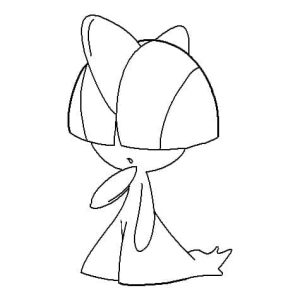 Tô màu Pokemon Ralts cho bé tập tô