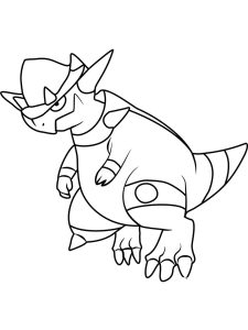 Tô màu Pokemon Rampardos giúp bé rèn luyện khả năng tô màu