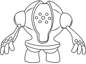 Tô màu Pokemon Registeel cho bé tập tô
