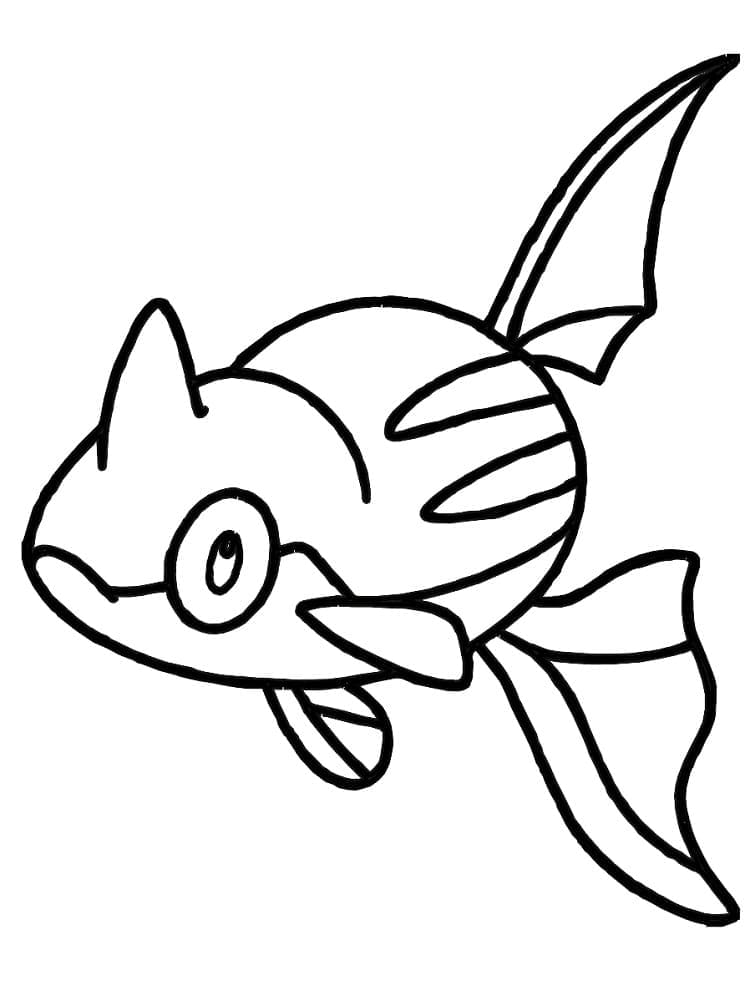 Tô màu Pokemon Remoraid 1 Tô màu Pokemon Remoraid giúp bé rèn luyện khả năng tô màu