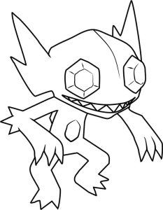 Tô màu Pokemon Sableye dễ thương cho bé
