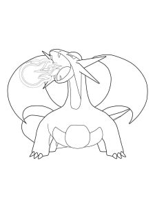 Tô màu Pokemon Salamence giúp bé rèn luyện khả năng tô màu