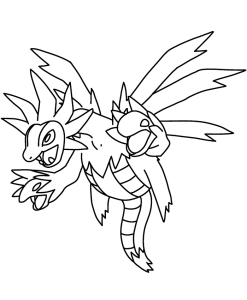 Tô màu pokemon sazandora cho bé tập tô