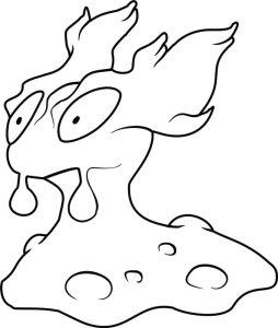 Tô màu Pokemon Slugma giúp bé rèn luyện khả năng tô màu