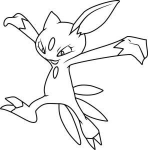 Tô màu Pokemon Sneasel dễ thương cho bé