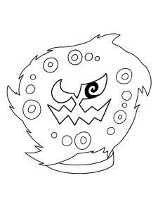 Tô màu Pokemon Spiritomb giúp bé rèn luyện khả năng tô màu