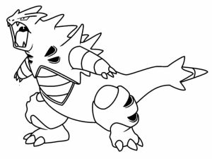 Tô màu Pokemon Tyranitar dễ thương cho bé