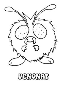 Tô màu Pokemon Venonat dễ thương cho bé