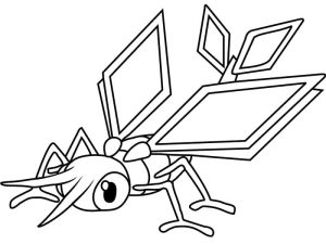 Tô màu Pokemon Vibrava dễ thương cho bé